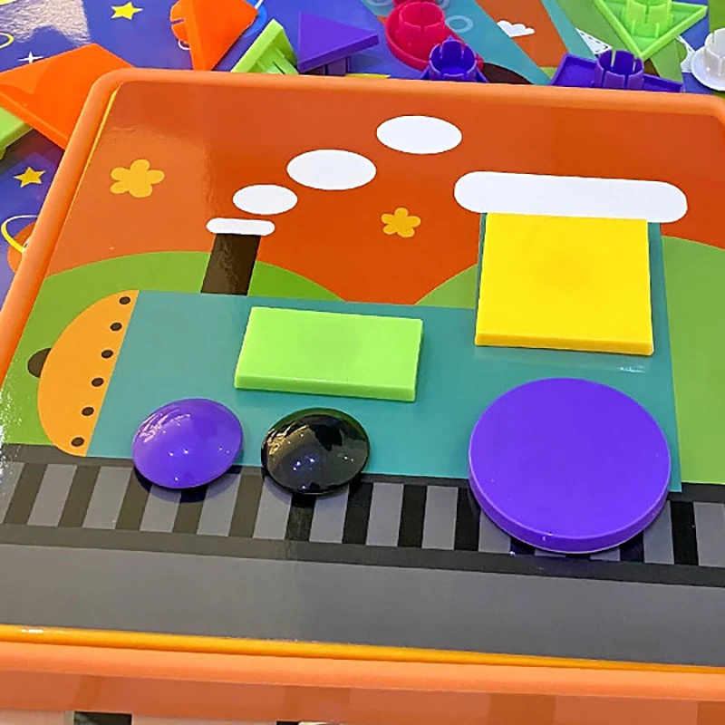

Box-Packed Grain Mushroom Nail Beads Intelligent 3D Puzzle Games Jigsaw Board For Children Kids Educational Toys