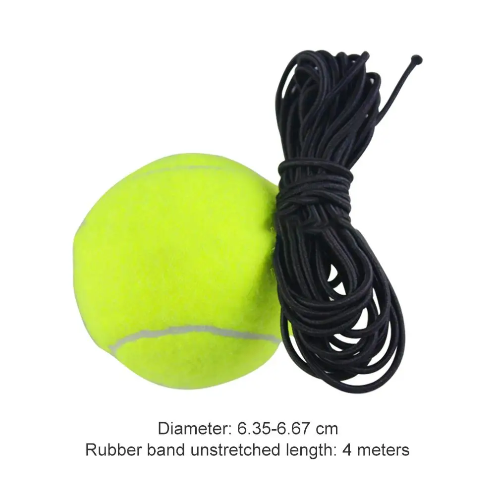 

Durable Tennis Balls Multi-function Beginner Rubber Woolen Tennis Ball with String Replacement for Tennis Trainer