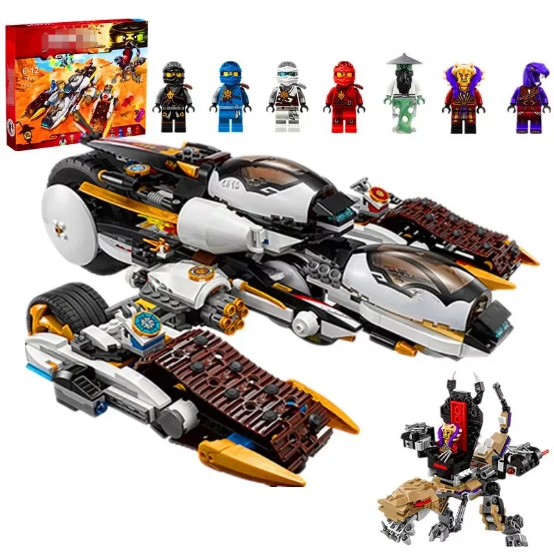 

New Ninja Ultra Stealth Raider Building Blocks Compatible 4 In 1 Ninjagoes 70595 Bricks Bricks Toys for Children Gift