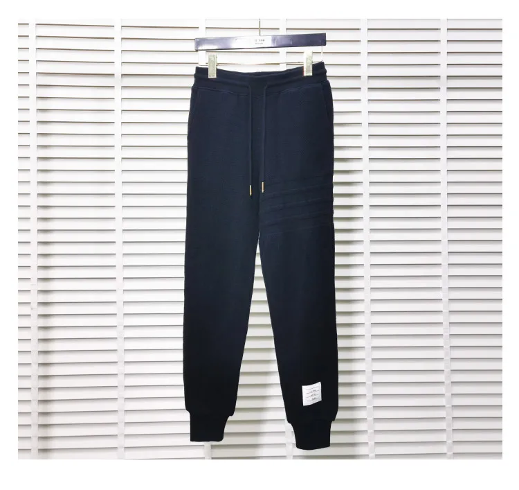 

2021 Fashion TB Brand Tracksuit Bottoms Womens Casual Pencil Cotton Sweatpants Men Joggers Pants Sports Trousers