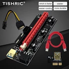Переходник-Райзер TISHRIC 009S PCI-E, USB 3,0, кабель адаптера PCI 1X 4X 8X 16X, переходник-Райзер для видеокарты для майнинга графическим процессором