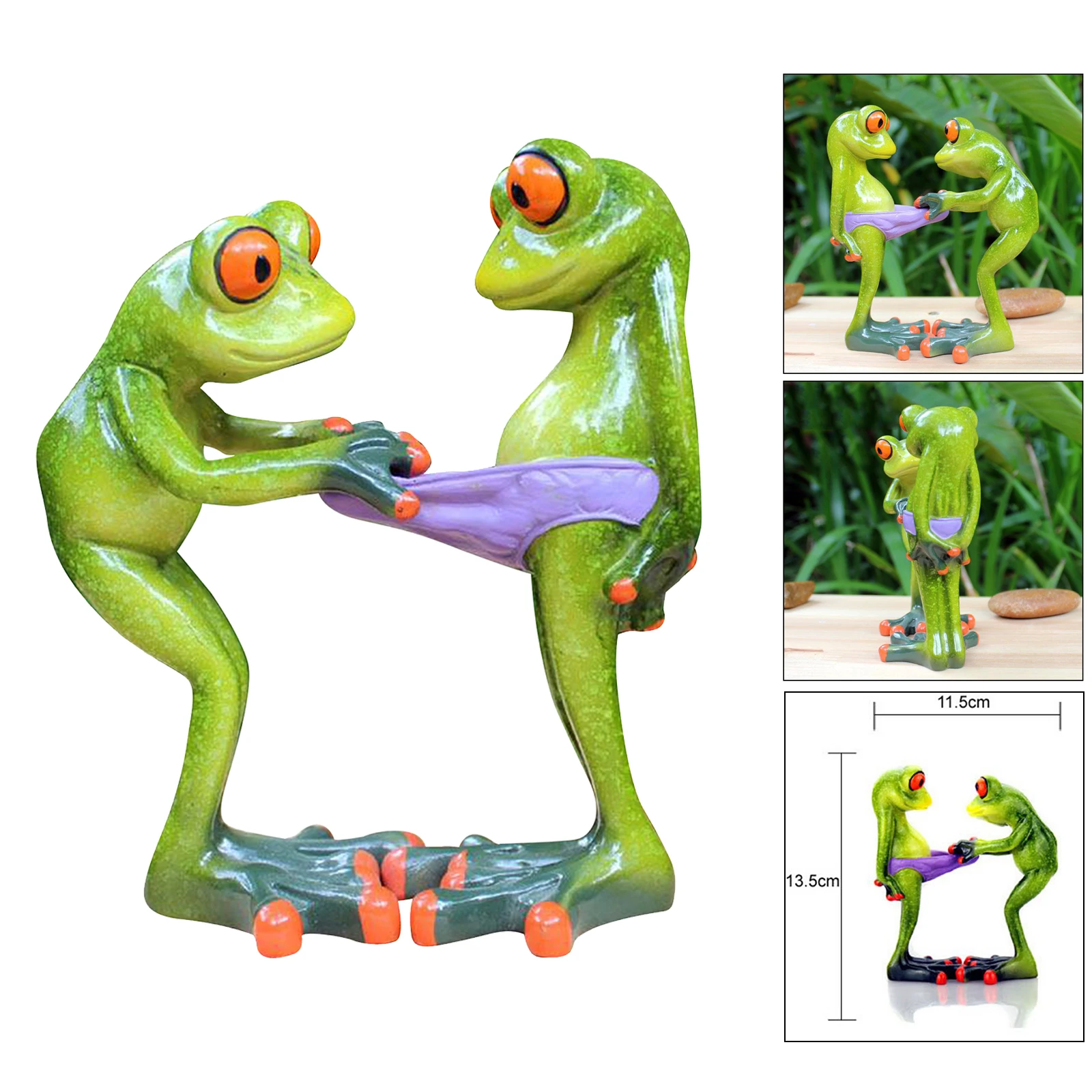 

ResinFrog Wall Artwork for Home and Garden Decoration Statues Sculptures Miniatures Garden Decoration