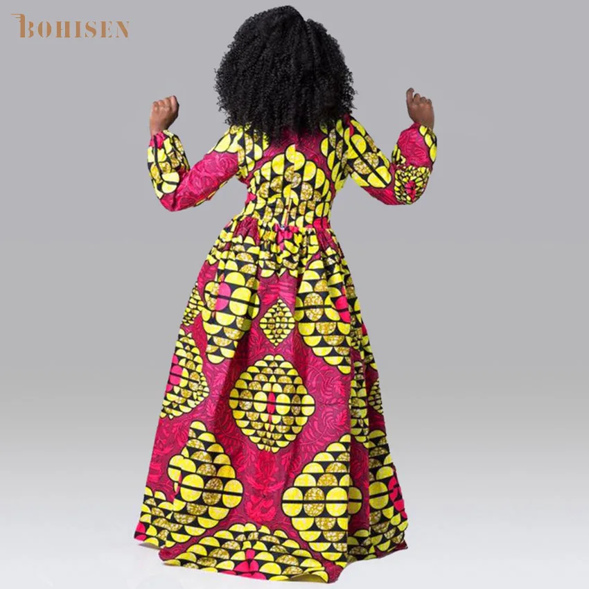 Женские платья в африканском стиле BOHISEN Dashiki осенние Bazin Ankara с длинным рукавом