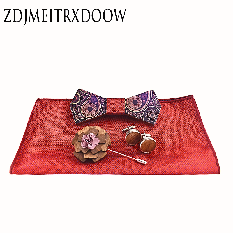 ZDJMEITRXDOOW мужской модный брикет галстук жаккардовый запонки для мужчин подарочная