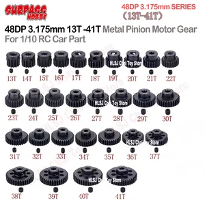 SURPASS HOBBY 1 шт. 48DP 3,175 мм 13T-18T 19T-25T 26T-32T 33T-38T 39T 40T 41T Металлическая Шестерня мотора, стальная шестерня для радиоуправляемый автомобиль 110