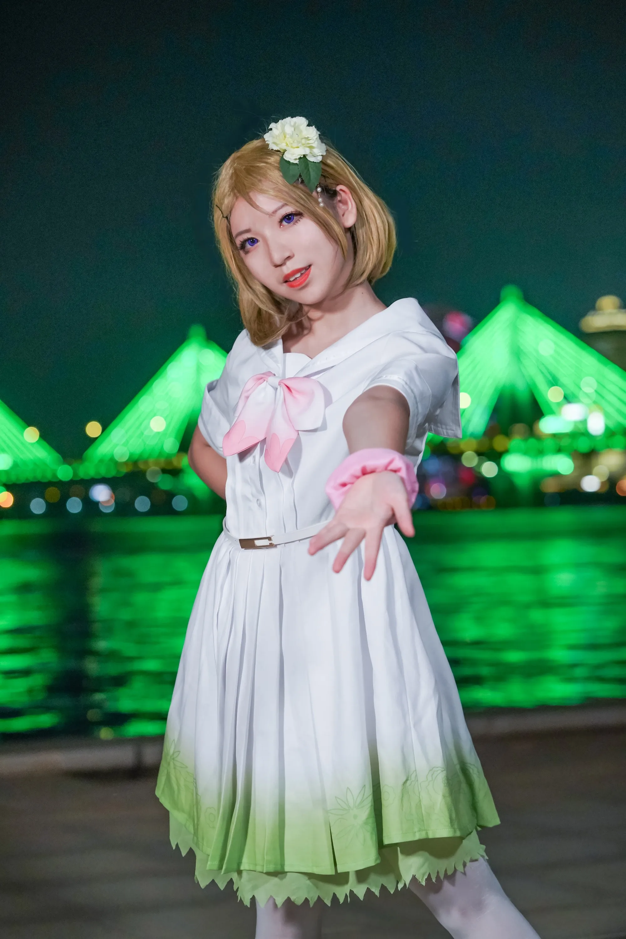 

Аниме Love живите песню для вас! Вы Вы! Koizumi Косплей ханаё костюм Школьная форма Лолита платье