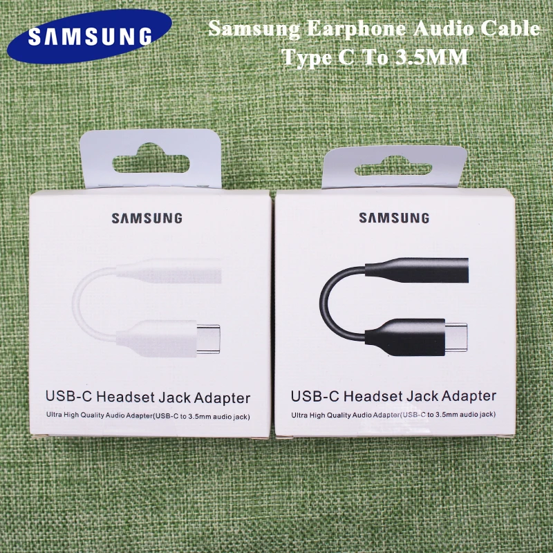 

Genuine Samsung Audio Cable USB Type C to 3.5MM AUX Headset Jack Adapter For Samsung Galaxy S20+ NOTE 9 10 + Pro A90 A70 A80 A8S
