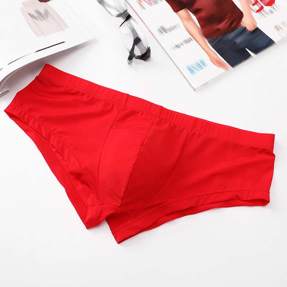 

Men's Sexy Transparent Briefs Thongs Low Waist Underwear Underpants Solid Men's Low Waist Monochrome Underwear