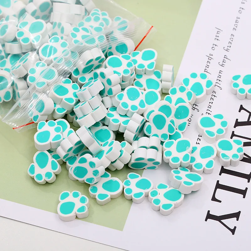

50Pcs/lot Kawaii Cat Claw Hot Polymer Clay Cabochon Crafts DIY Scrapbooking Decoration Jewelry Making Accessories 15*15mm