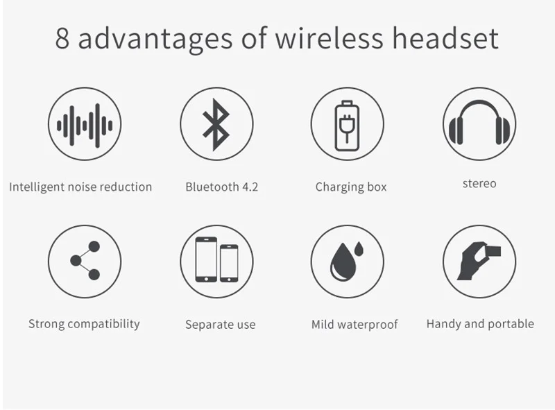 Новые наушники i9s Tws Bluetooth, беспроводные наушники Bluetooth 5,0, мини наушники с микрофоном, зарядная коробка, Спортивная гарнитура для смартфона