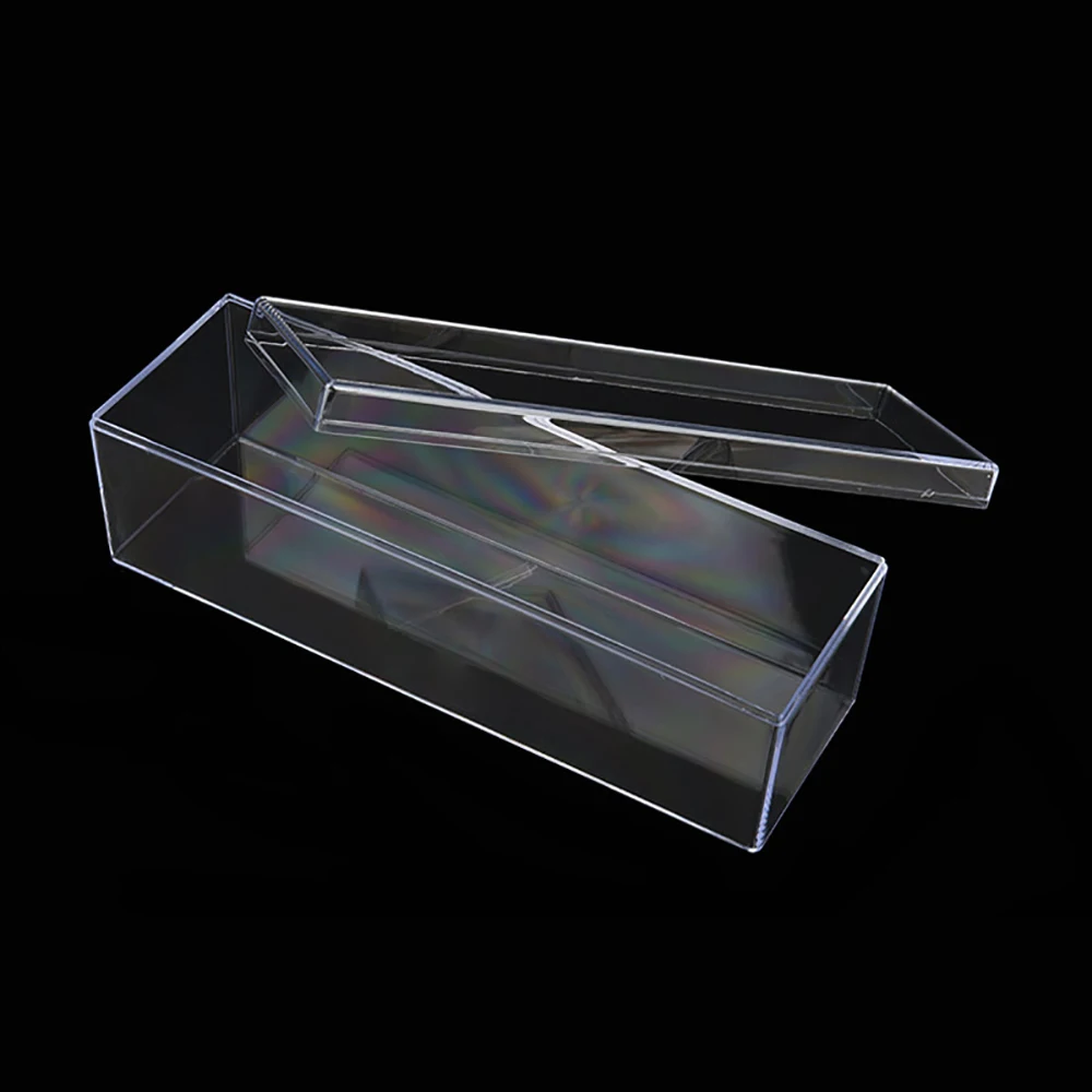 

Прозрачная пластиковая прямоугольная коробка для ватных тампонов, 1/2/5/10 шт.