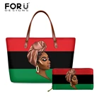 Женские сумки с верхней ручкой FORUDESIGNS, сумка-тоут с принтом для девушек в африканском стиле, повседневная женская сумка-тоут на плечо для девушек