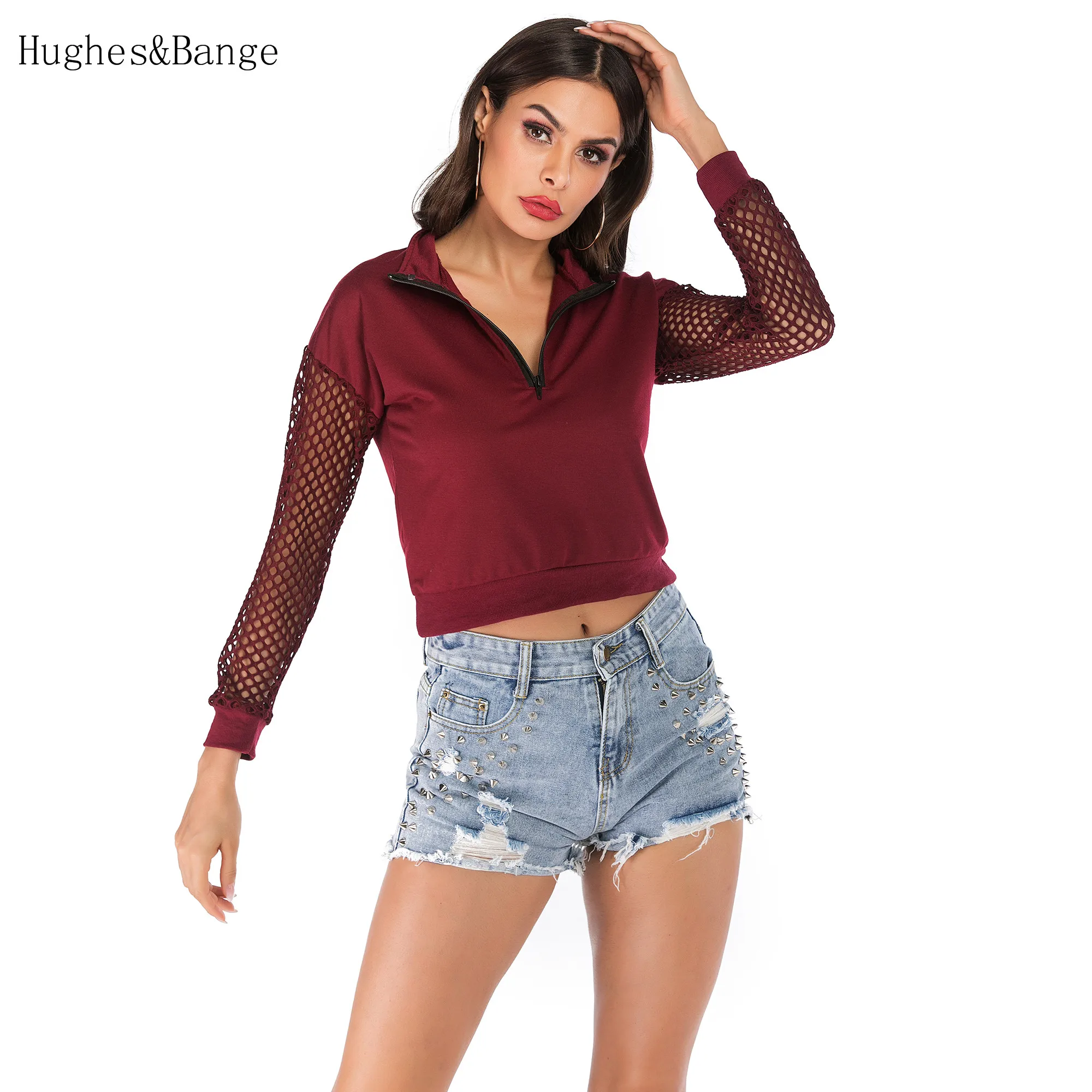 Красная Женская толстовка с длинным рукавом модная женская Свободная удобная