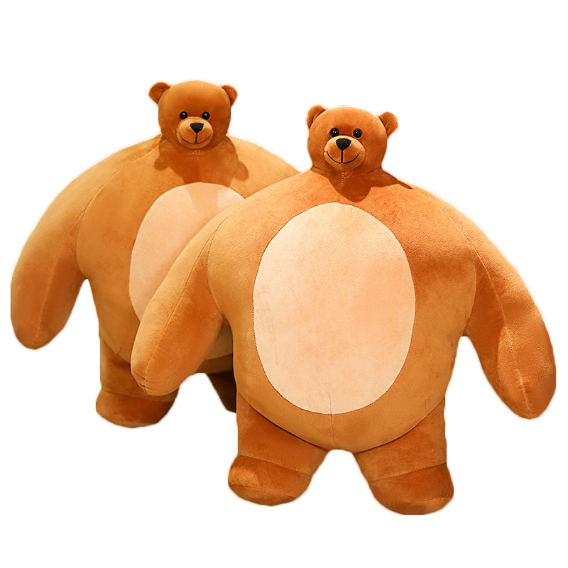 1PC 47cm Tiny Head Teddy Bear Stuffed Plush Toys Small Big Muscle Body Boyfriend Hug Pillow Halloween Cushion Birthday | Игрушки и хобби