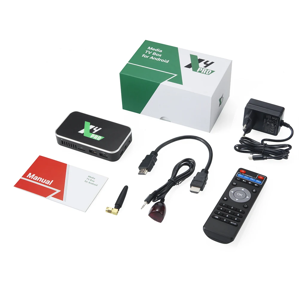 UGOOS X4 Pro Smart TV BOX Android 11 Amlogic S905X4 LPDDR4 4 ГБ 32 64 Гб Plus Cube CEC 1000 м BT OTT 4K ТВ-приставка |