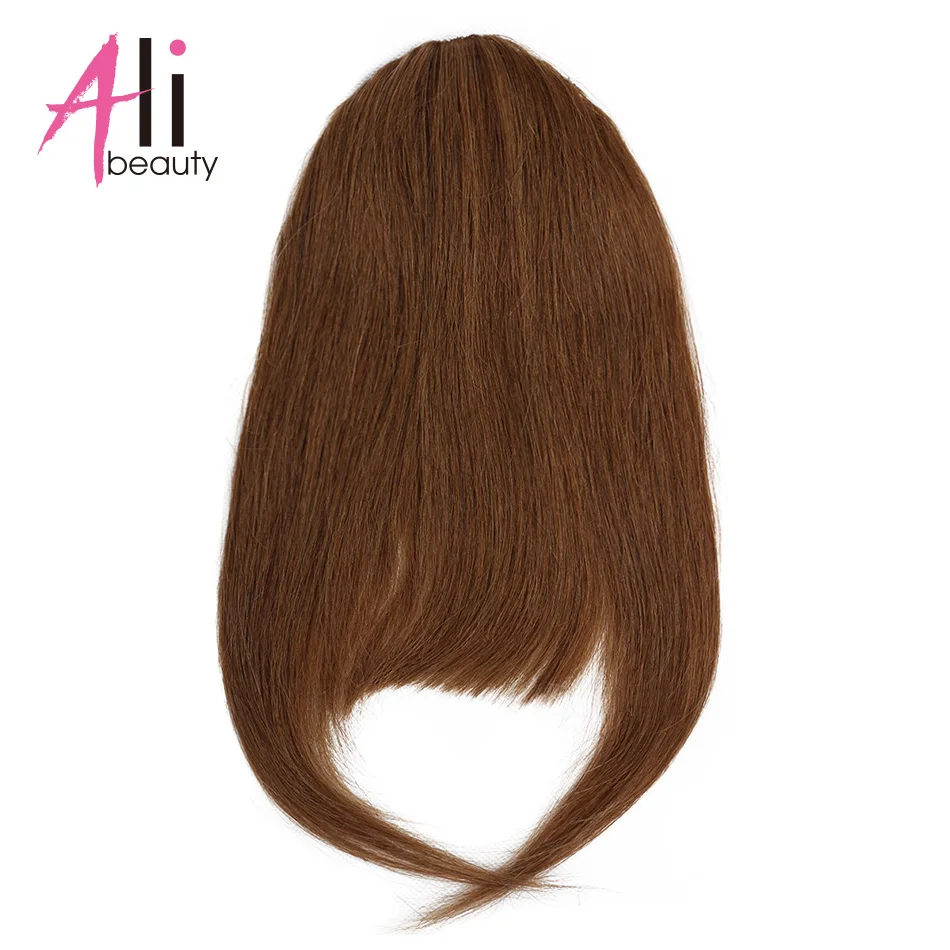 Ali-beauty, человеческие волосы, челка, бахрома, заколки в машинном изготовлении, волосы remy для наращивания, 10 цветов - Цвет: #6