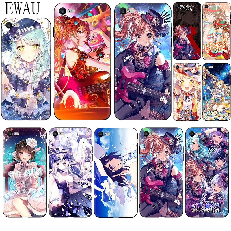 Чехол для телефона EWAU ran bang dream lisa girls мягкий силиконовый чехол iphone 12 Mini X XR XS 11 Pro Max SE