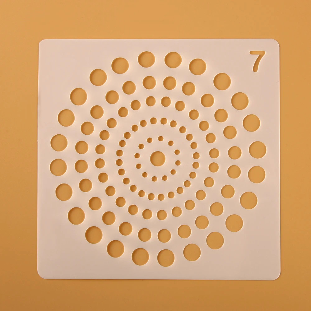 Пустые круглые вспомогательные трафареты мандалы для стен рисования фотоальбом