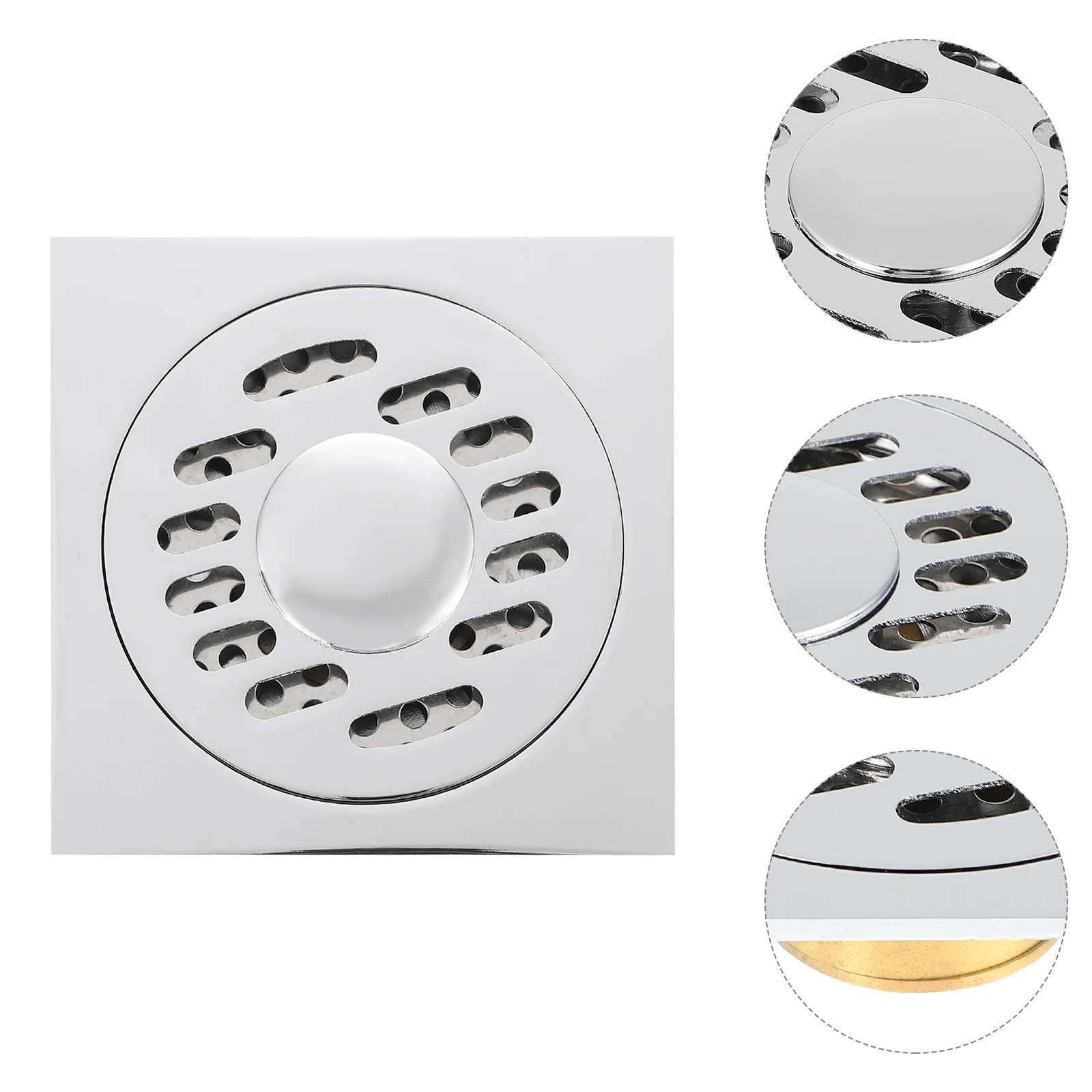 

1Pc Practical Floor Drain Useful Shower Drain Square Shower Waste Drain