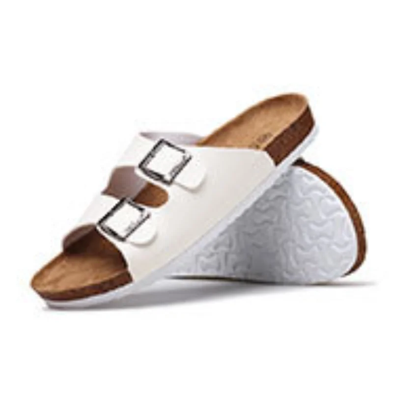 Мужские Нескользящие пробковые шлепанцы удобные сандалии на плоской подошве