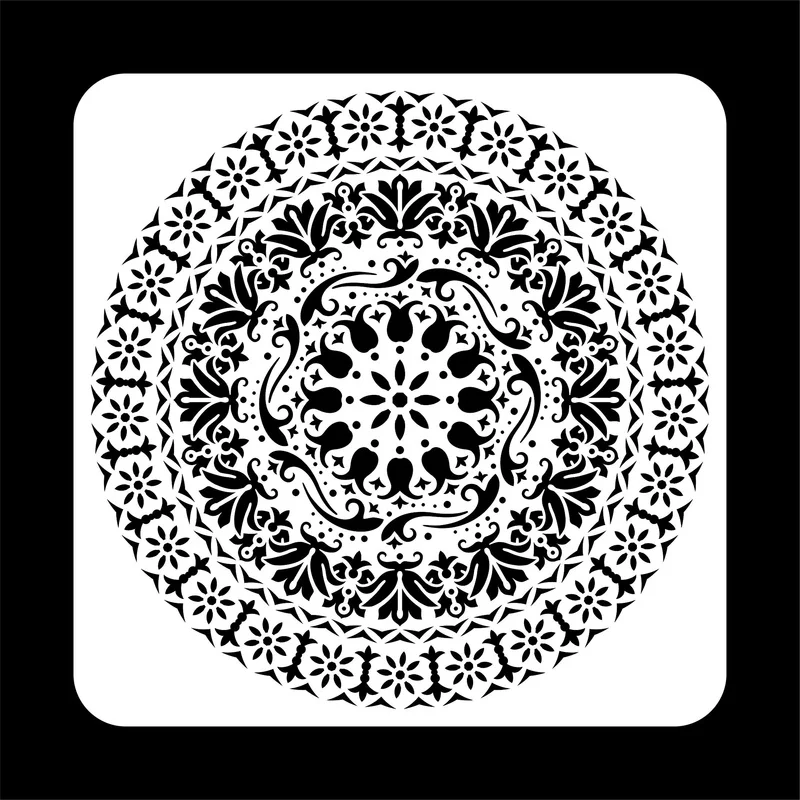 Многоразовые трафареты для Лазерная резка картина шаблон пол плитка стен ткань