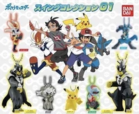 takara tomy pokemon action figure pendant gacha01pikachu urshifu lucario model pendant toy