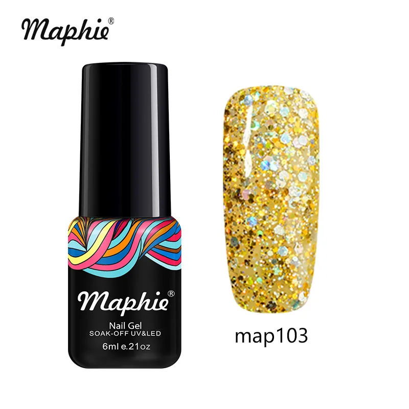 103 Maphie Неон УФ-гель для ногтей комплект блеск УФ Гибридный гвоздь картина гель био-Гели Soak Off! полупостоянная Радужный светодиодный гель - Цвет: 103