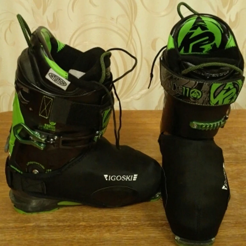 Мужская и женская черная Водонепроницаемая теплая Защитная крышка для обуви