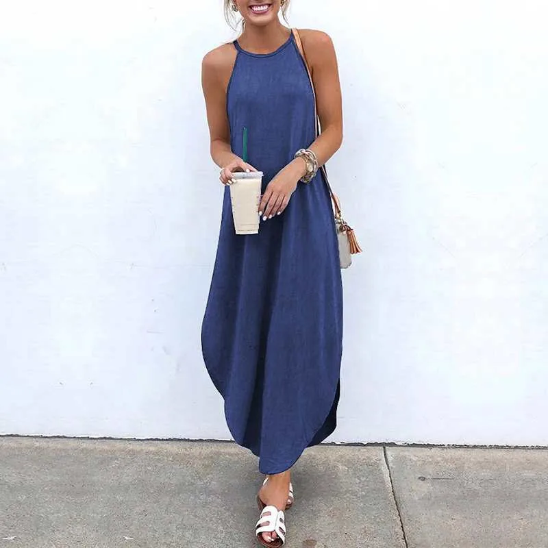 

Fashion striped dress large size summer dress loose simple sleeveless dress women's clothing dresses women lady elegant
