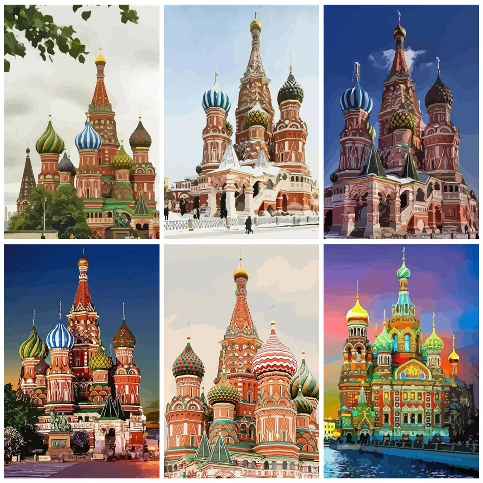 AZQSD взрослая картина маслом по номерам СПб Сделай Сам раскрашенный вручную