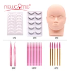 Новинка, набор для наращивания ресниц, Тренировочный Набор, голова-манекен для практики, набор инструментов для прививки ресниц, набор для прививки ресниц