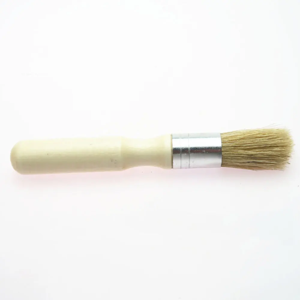

Stencil Brush Round Head Wooden Handle Small Brush Mane Painting Brush Oil Acrylic Painting Supplies
