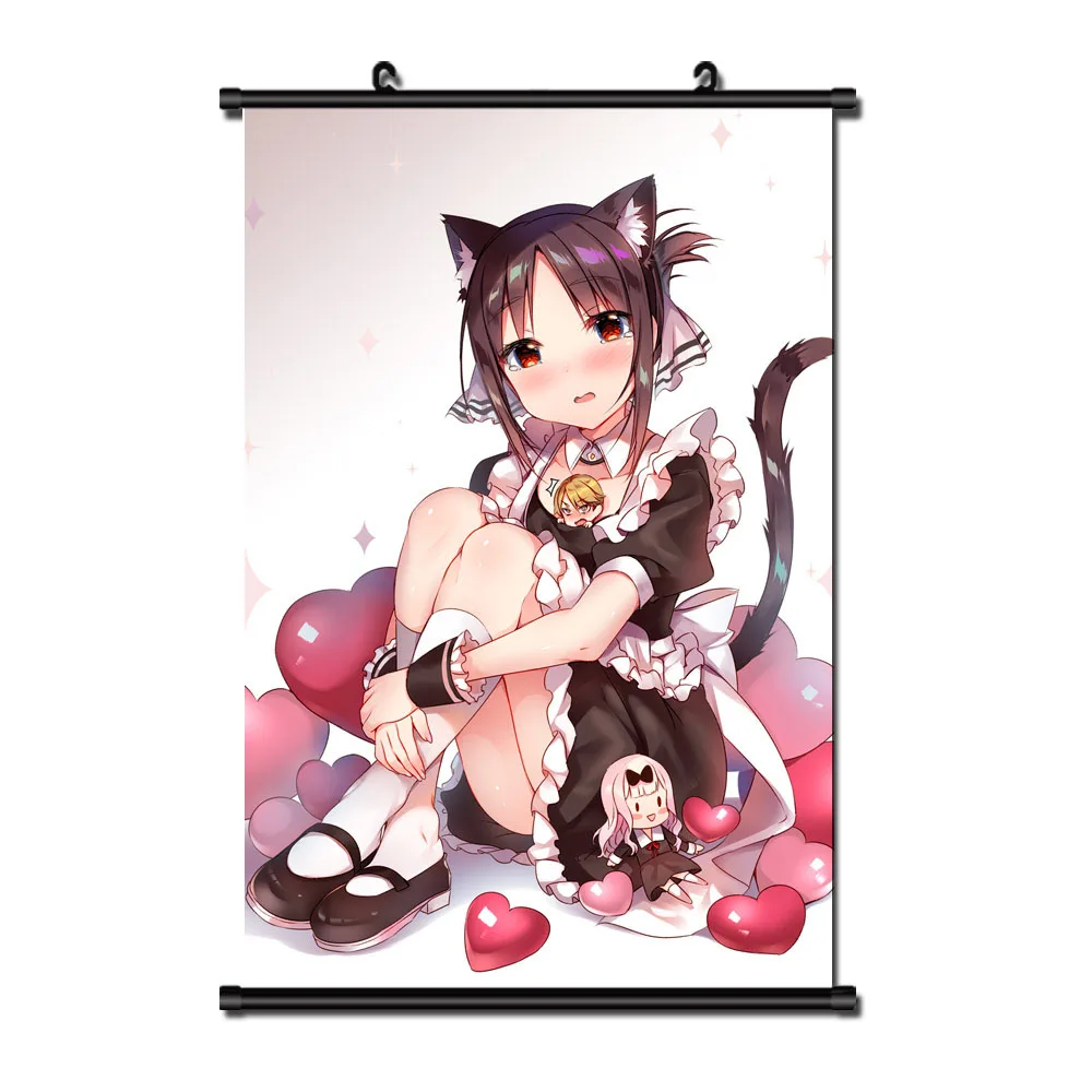 Японское аниме Kaguya sama: Love Is War Shinomiya Fujiwara Chika домашний декор настенные прокрутки