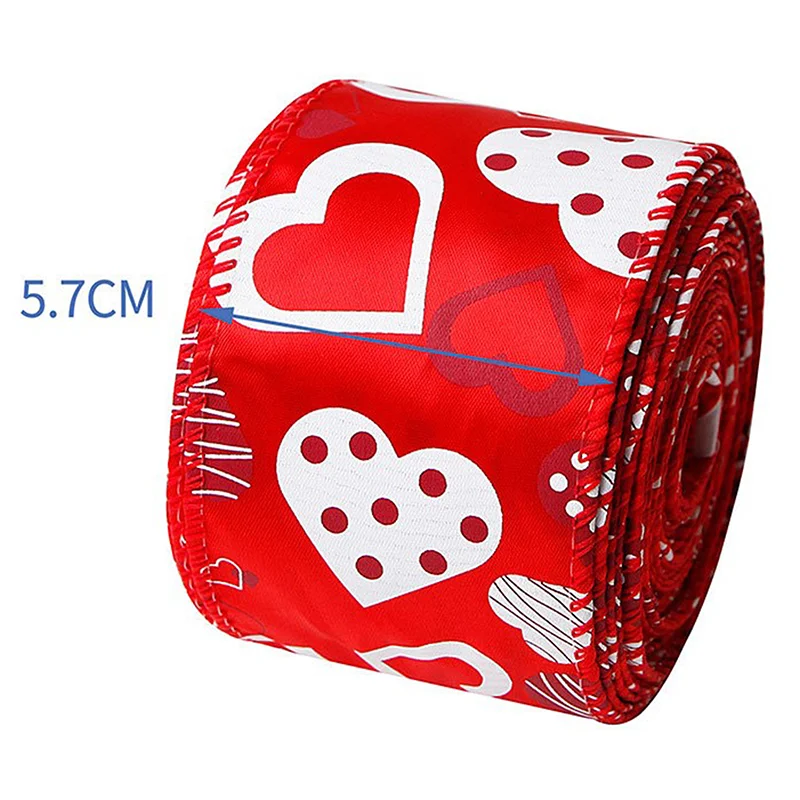 

Fashion Women Love Red Lips Polyester Ribbon Valentine's Day Handmade Decoration 13 Style 4.6M