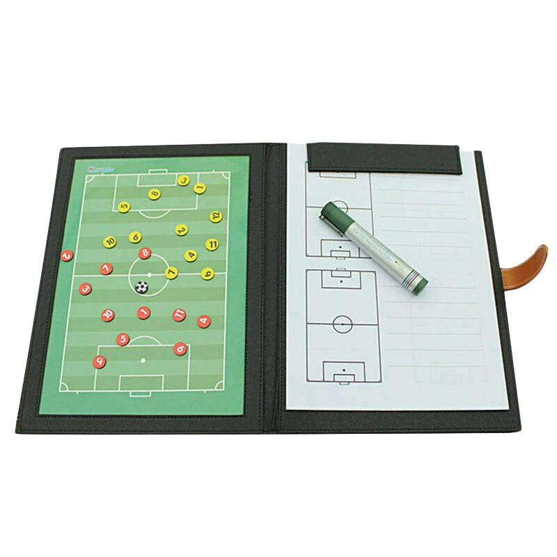 

Тренировочная доска, складная тактическая доска для футбола, магнитная футбольная тарелка, набор книжек с ручкой-клипсой, принадлежности д...