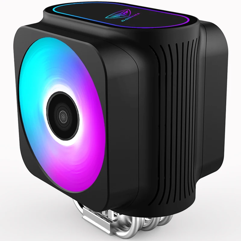 Pccooler RGB dual 120 мм/12 см PWM кулер для процессора с 6 медными тепловыми трубками, высокопроизводительный охлаждающий вентилятор