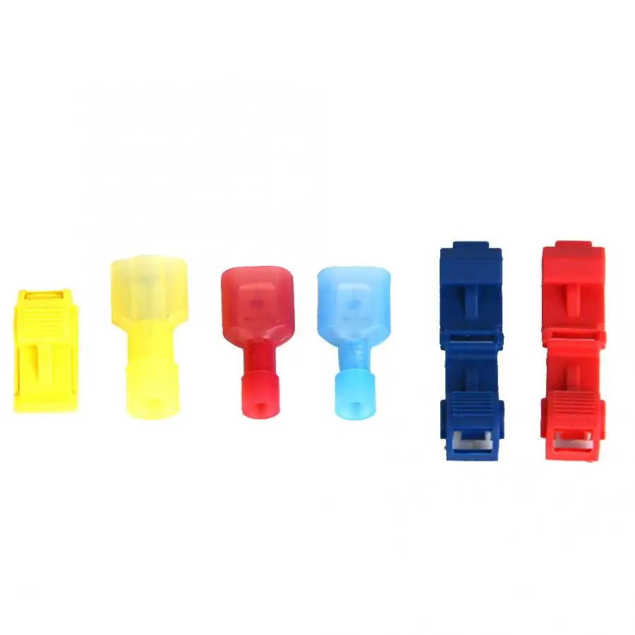 Обжимной разъем 120 шт. клеммы быстрого соединения красный синий желтый гнездовой