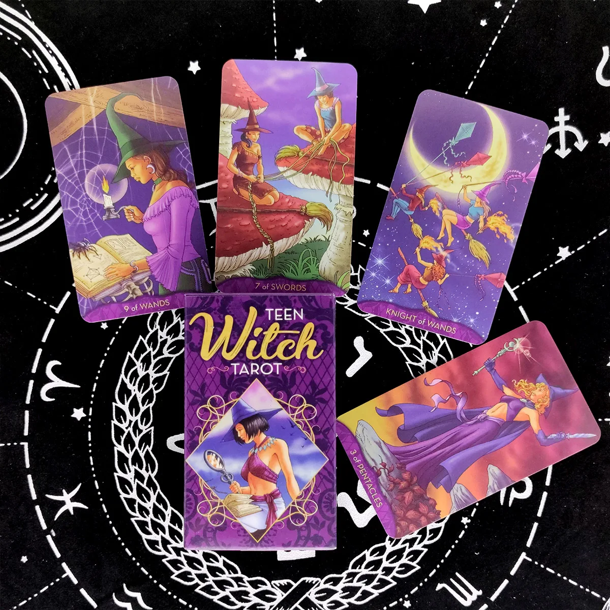 

Новые карты ведьмы Таро для подростков, колода для гадания, английская версия, бриллианты 78 листов/коробка