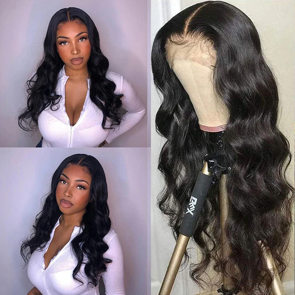 

AIMEYA Glueless Body Wave Wig Pre Plucked 13x6 Transparent Lace Front Human Hair Wigs Pelucas De Mujer Remy Hair For Black Women