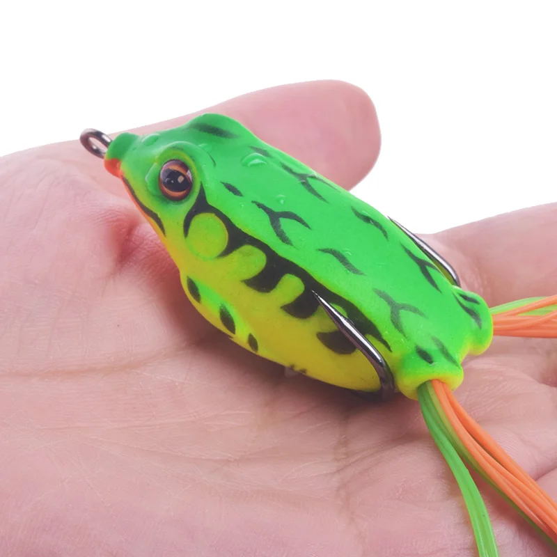 1Pcs 6g 9g 12g Top Water Ray Frog Shape Hooks soft Minnow Crank Wobbler for Fly Fishing Soft Tube Bait Japan Tackle | Спорт и