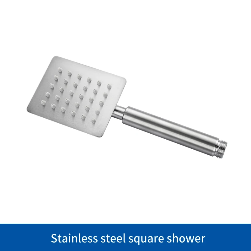 Hand Shower Only 304 нержавеющая сталь Матовый однофункциональный анти-известковый налет для ванной комнаты ручной душ с держателем для душа и шлангом - Цвет: Hand Shower Only