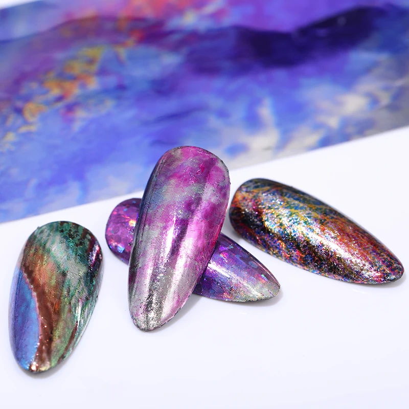 1 коробка 4*100 см наклейка для переводки ногтей серия новых узоров зеркальный