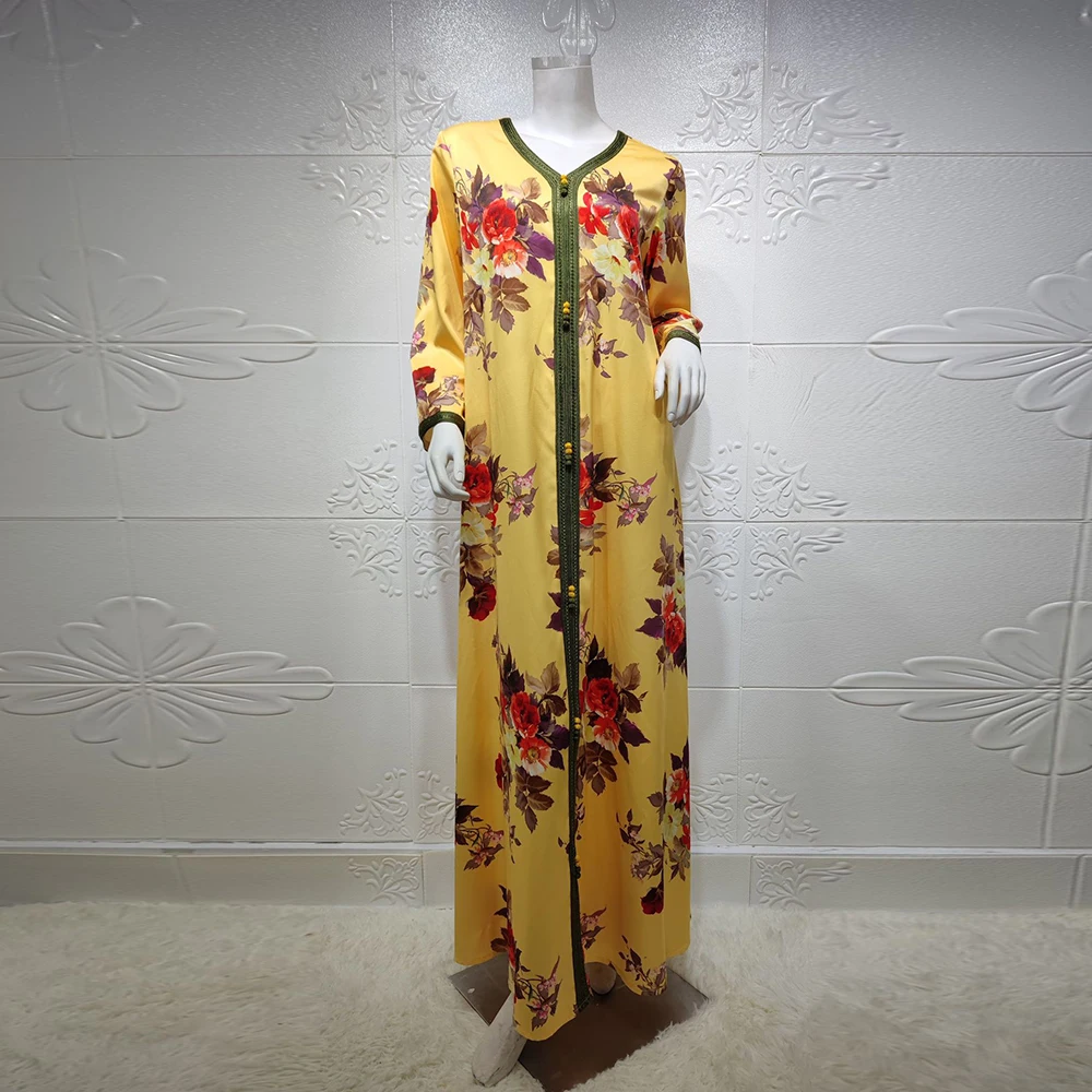 

Muslim Fashion Hijab Dress Ramadan Kaftan Abaya Dubai Robe Moroccan Modest Turkey Arabic Islamic African Dresses Eid Mubarak