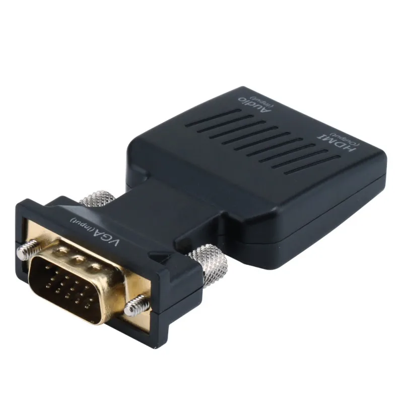 VGA To HDMI Gold-Plated Adapter 1080p Video Audio Adattatore For Laptop Computer |