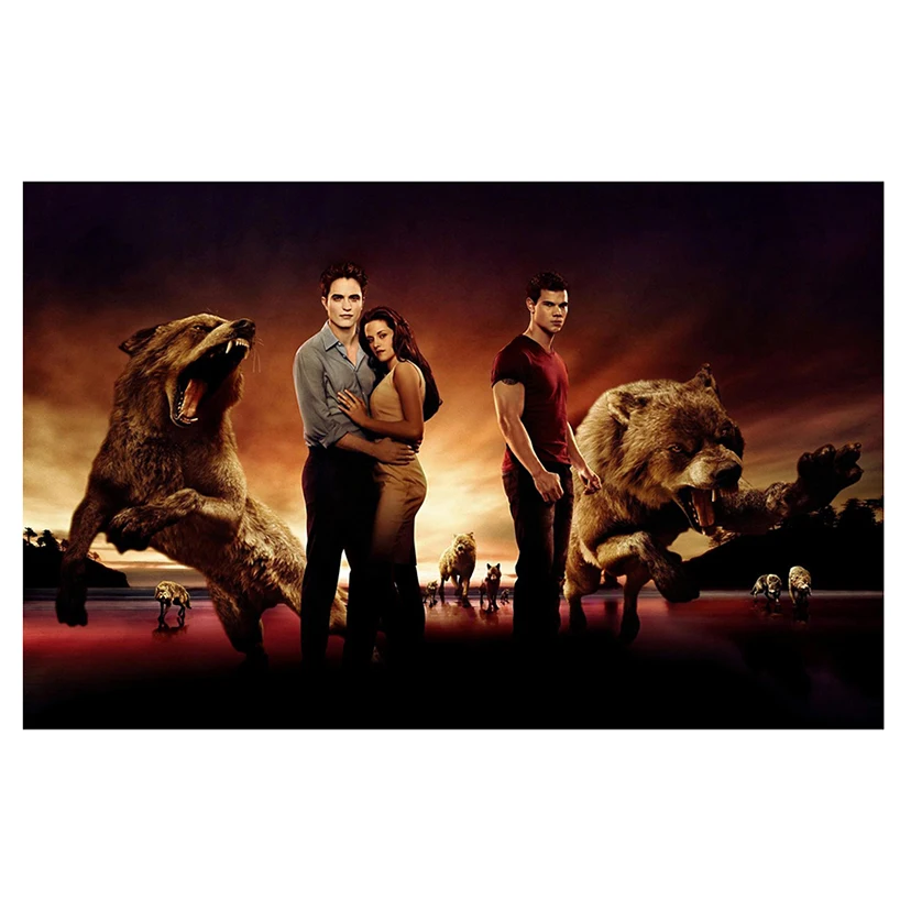 5D «сделай сам», полноразмерная алмазная живопись «Сумерки Сага», плакат из фильма, 3D вышивка крестиком, мозаика, домашний декор, искусство Y116