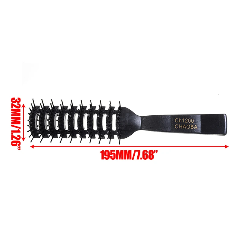 Профессиональные Антистатические гребни 1 шт. черные полипропиленовые