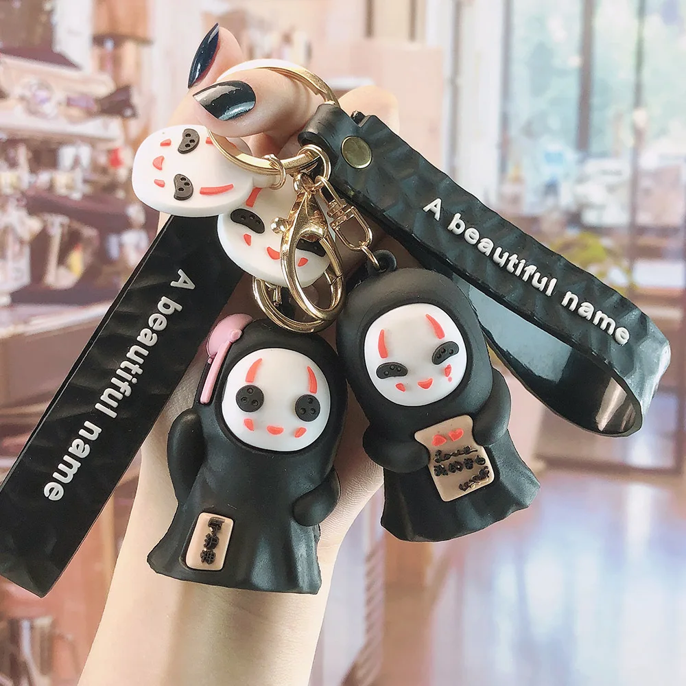 Новый японский мультфильм аниме Безликий мужской брелок Автомобильная сумка