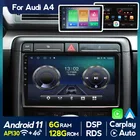 Автомобильный радиоприемник IPS Android 10,0 для Audi A4 B8 B7 B6 S4 RS4 SEAT Exeo мультимедийный видеоплеер навигация GPS no 2din DVD Carplay WIFI