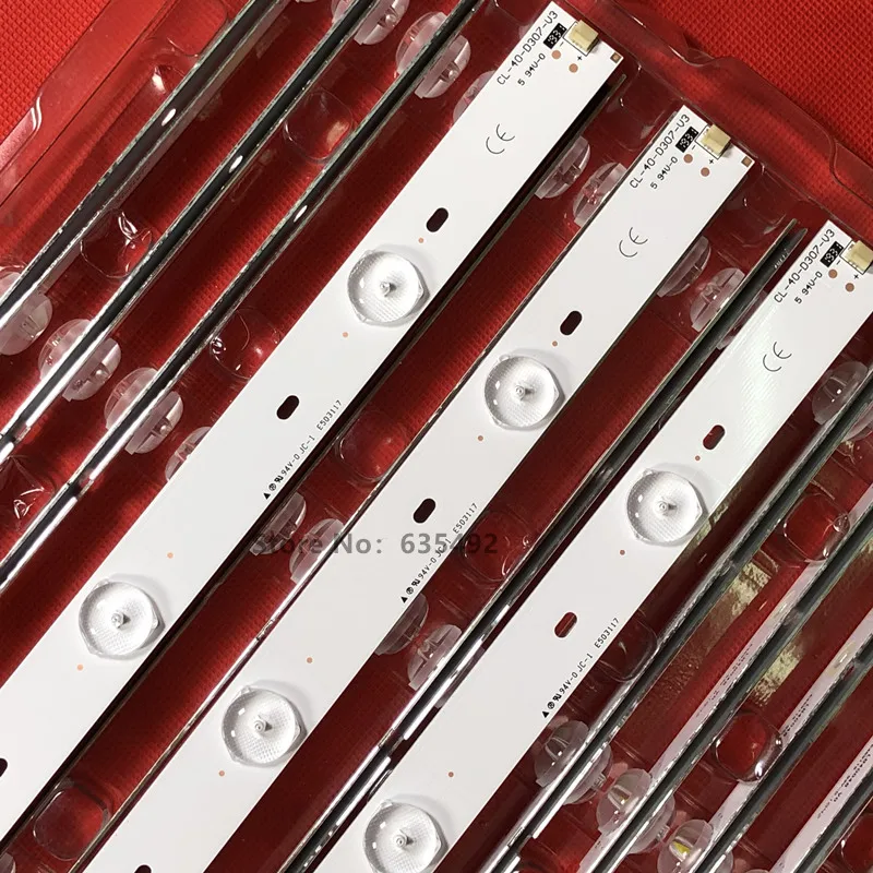 CL-40-D307-V3 3 шт = 1 комплект светодиодный подсветка полосы для 40PFL5708/F7 40PFL3188 40pfg4109/78 40phg4109/78 40PFT4109/60 40PFL3088H