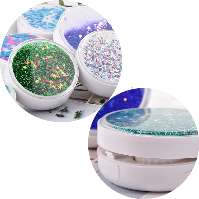 1 шт цветная коробка для контактных линз звездное небо Звезда Сердце песок очки